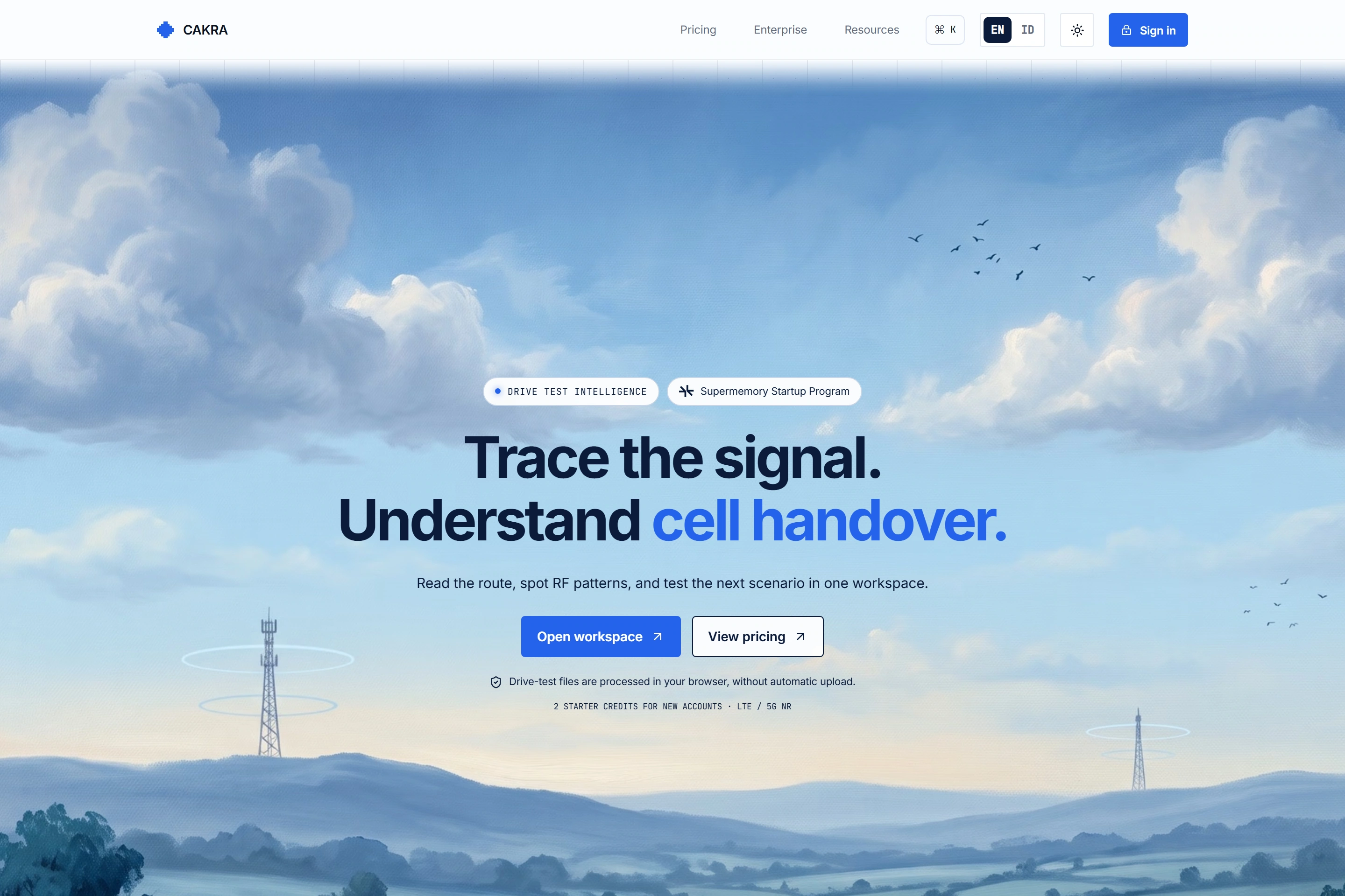 Cakra — Cakra landing page · captured 13 October 2026